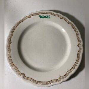 Shenango Restaurant Plate Gold trim 1970s-80s 9.5"D